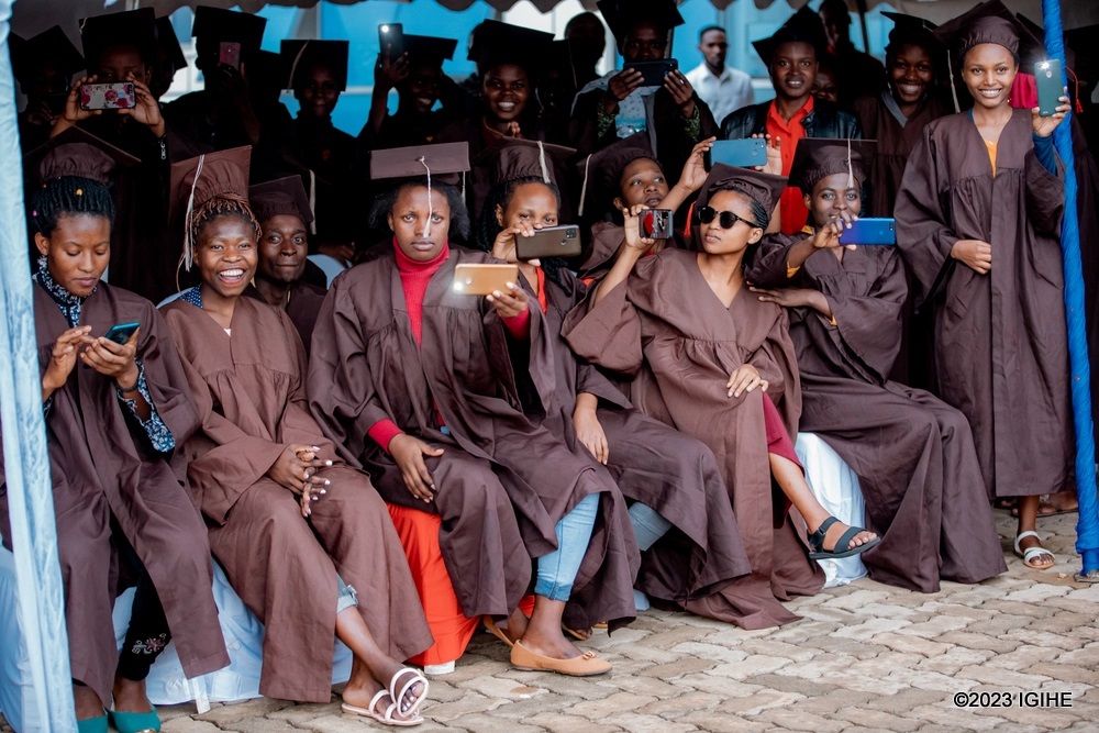 Trainees during a recent graduation ceremony. 