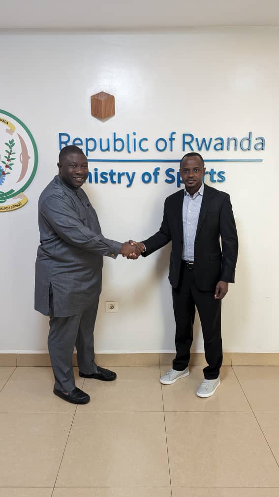 Wakanow Group CEO Bayo Adedeji (L) during a past visit to Rwanda.