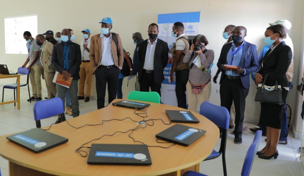 UNHCR has also built and furnished 3 ICT rooms, one each at GS Nyabciwamba in Nyabiheke, Paysannat L-C in Mahama, and at EP Umbano in Kiziba refugee camp.