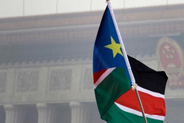 South Sudan national flag. A number of South Sudanese religious and educational institutions are relocating to Uganda as the civil war in the country intensifies.