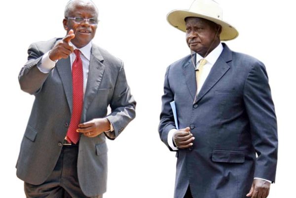 Mr Amama Mbabazi, the petitioner and Mr Yoweri Museveni, first Respondent.