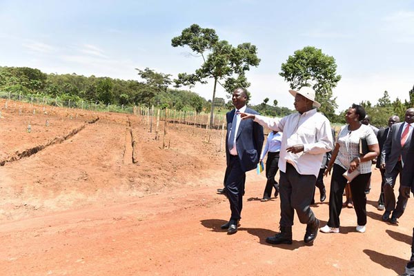 President Museveni yesterday met South Sudan First Vice President Taban Deng Gai at Kityerera Presidential Farm in Mayuge District.