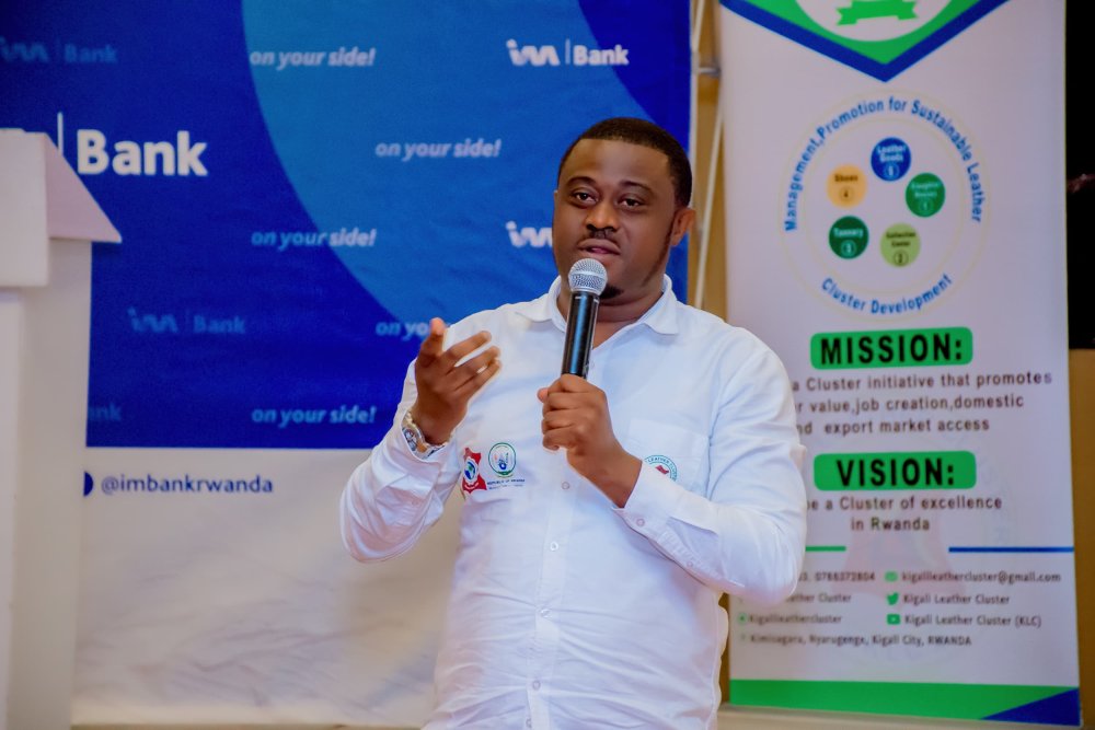 Chairperson of Kigali Leather Cluster, Jean D’amour Kamayirese, praised the Government of Rwanda for helping restore the value of leather.
