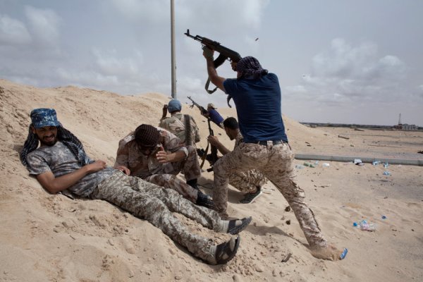 Forces aligned with the United Nations-backed unity government in Surt, Libya, in June. Libyan forces drove the Islamic State out of the city this week.