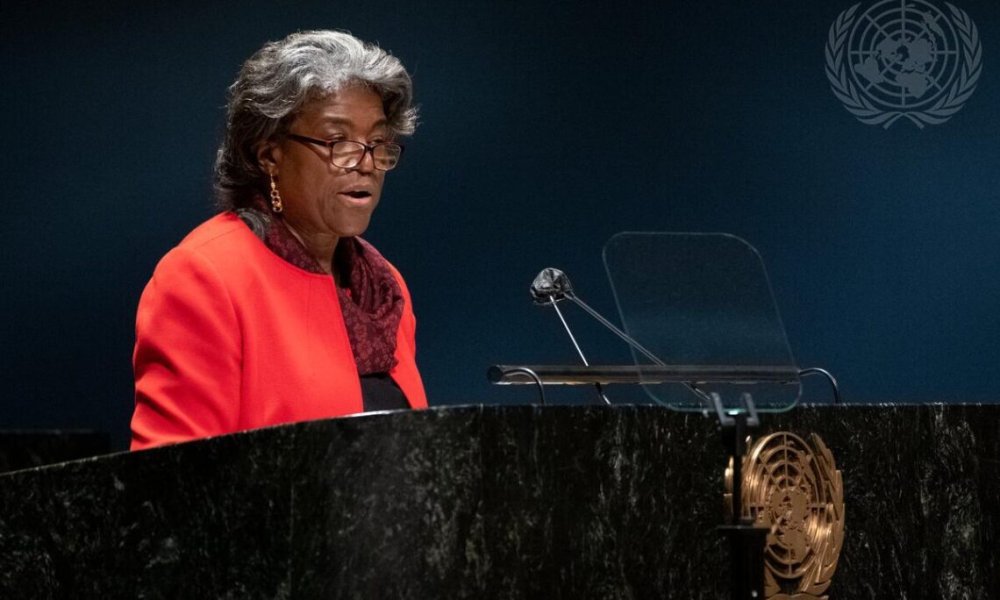 U S representative to the United Nations, Linda Thomas-Greenfield