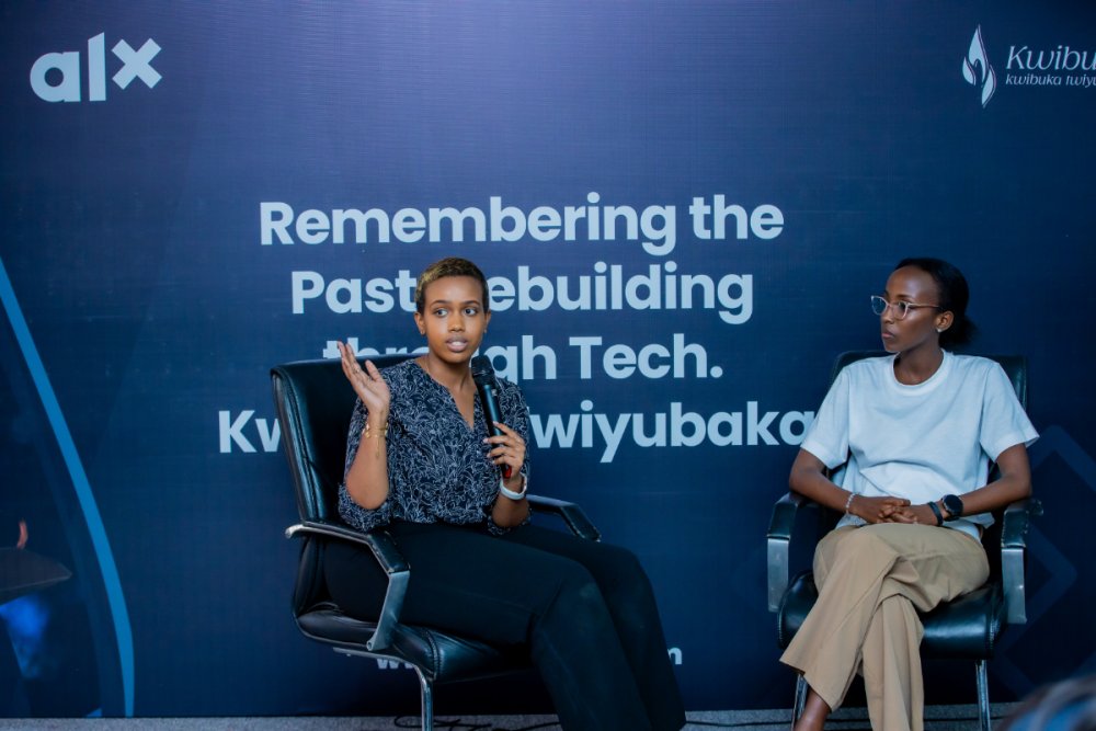 Linda Ikirezi Pacifique, founder of Her In Tech, delivered a talk.
