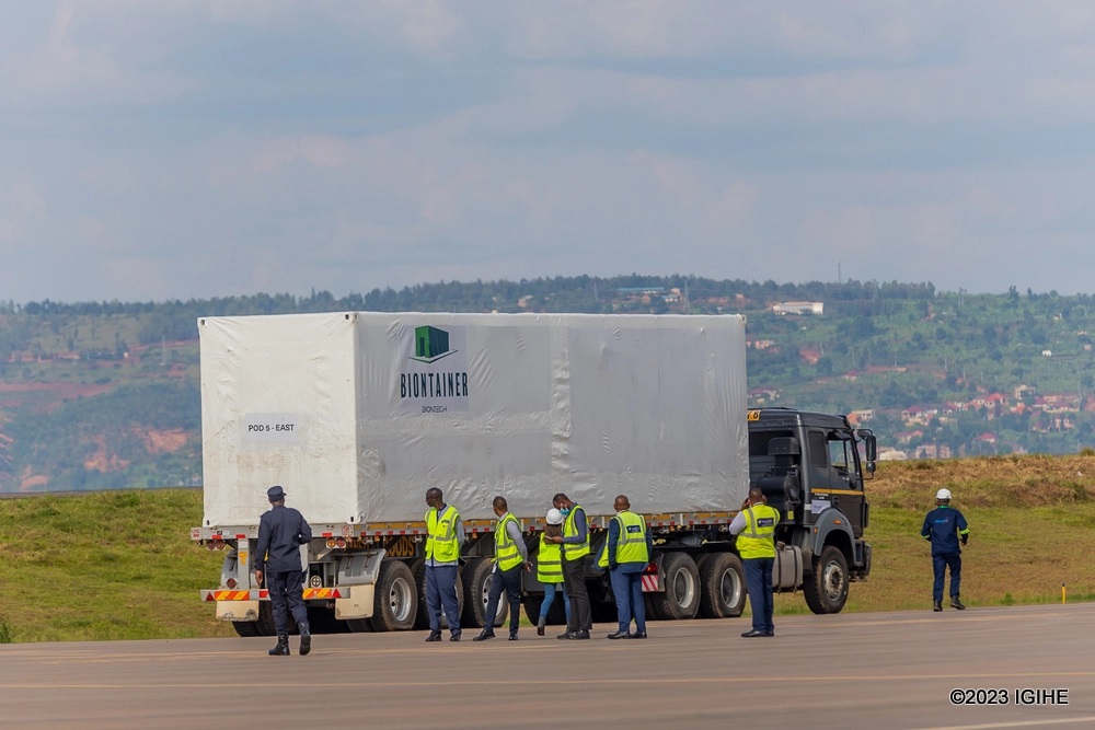 The first six BioNTainers were shipped to Rwanda on Monday 13th March 2023.