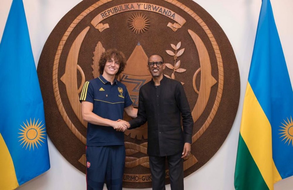 David Luiz is the first Arsenal first-team player to visit Rwanda since the partnership’s launch last season.