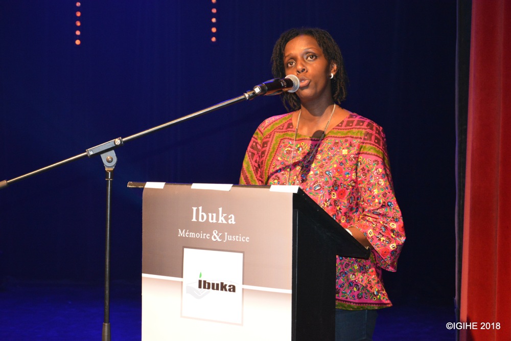lyamukuru Félicité was co-ordinating the Commemoration event