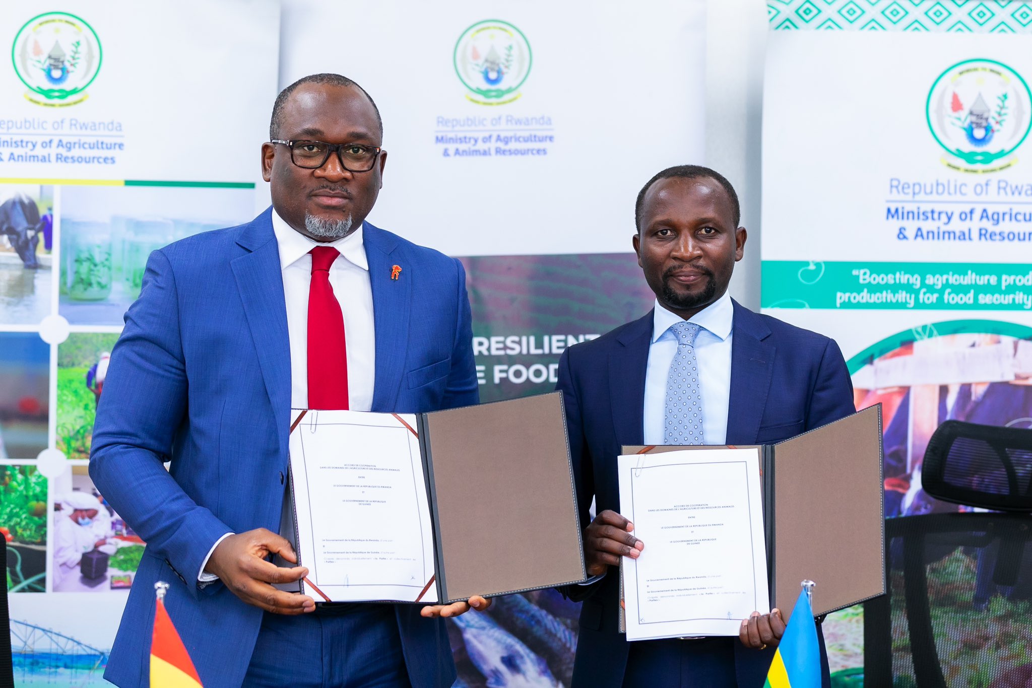 The agreement was signed between Rwanda’s then Minister of Agriculture and Animal Resources, Ildephonse Musafiri, and his Guinean counterpart, Felix Lamah.