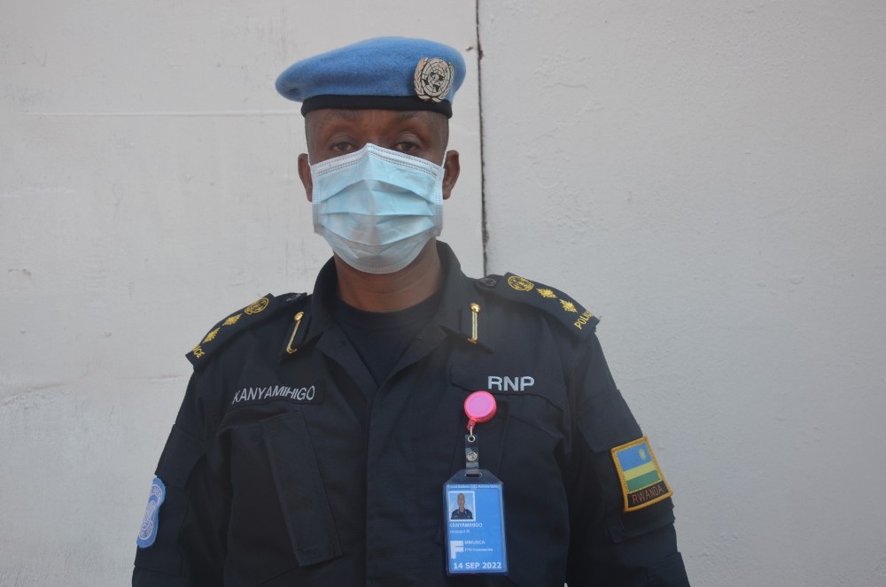 CSP Kanyamihigo has been designated MINUSCA Police officer of the month. 