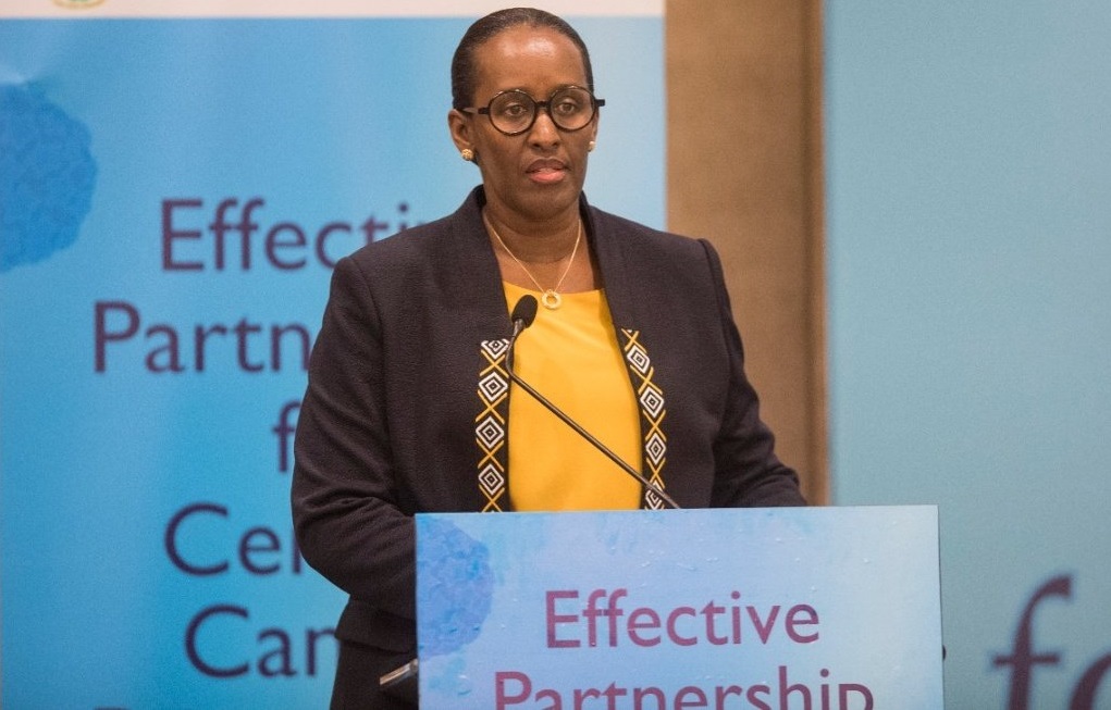 Mrs. Jeannette Kagame, First Lady of the Republic of Rwanda said nations of Africa should join hands in eradicating the HIV epidemic
