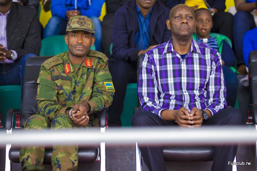 Maj Gen Mubaraka Muganga (left)  has been appointed the Chairman of APR Football Club replacing Lt Gen Jacques Musemakweli.  