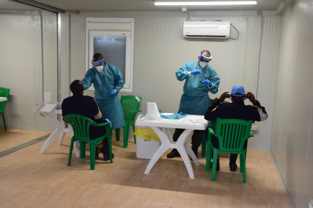 The testing spearheaded by the Ministry of Health started on Tuesday in Malakal where Rwanda Formed Police Unit-One (FPU-1) hybrid contingent of 239 officers, is deployed.