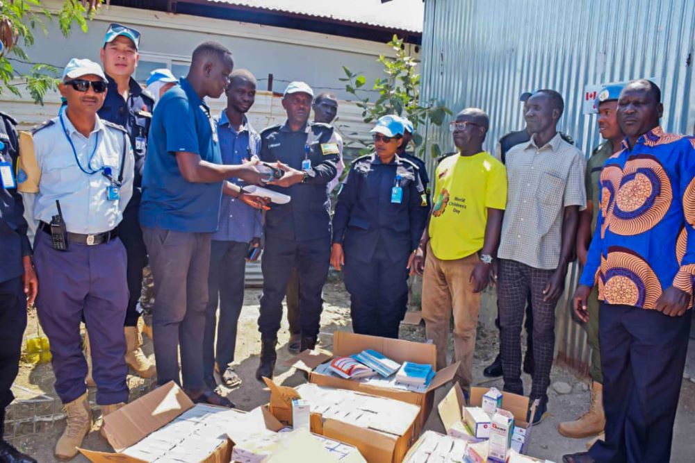 The humanitarian activity was also attended by local leaders, the local Police and other peacekeepers deployed in Malakal Field Office.