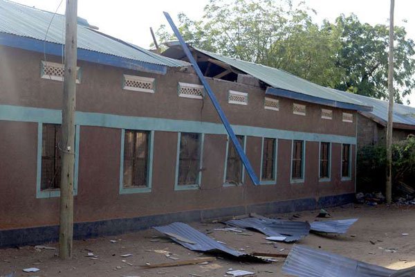 Bishaaro Hotel in Mandera on October 25, 2016 where Al-Shabaab terrorists attacked and killed 12 Kenyans.
