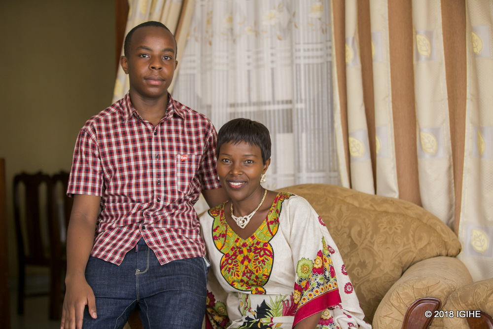 Manzi and his mother