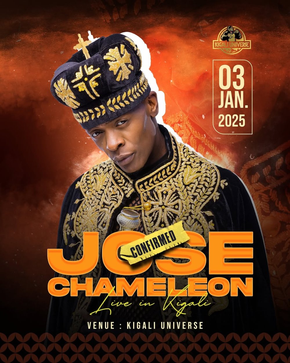 The concert of Ugandan singer Jose Chameleone, originally scheduled for January 3, 2025, in Kigali, has been postponed following the artist’s illness.