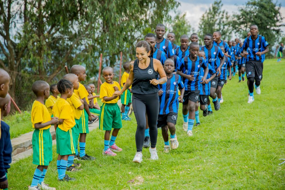 Before the donation, coaches from SK Dubai Football Academy spent three days with the coaches and children at SOS Children’s Village Rwanda, sharing their knowledge of football.