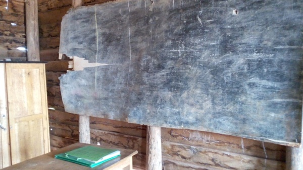 School materials have been damaged