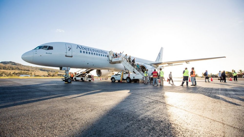 Abercrombie & Kent's private jet which recently landed at Kigali International Airport. 
