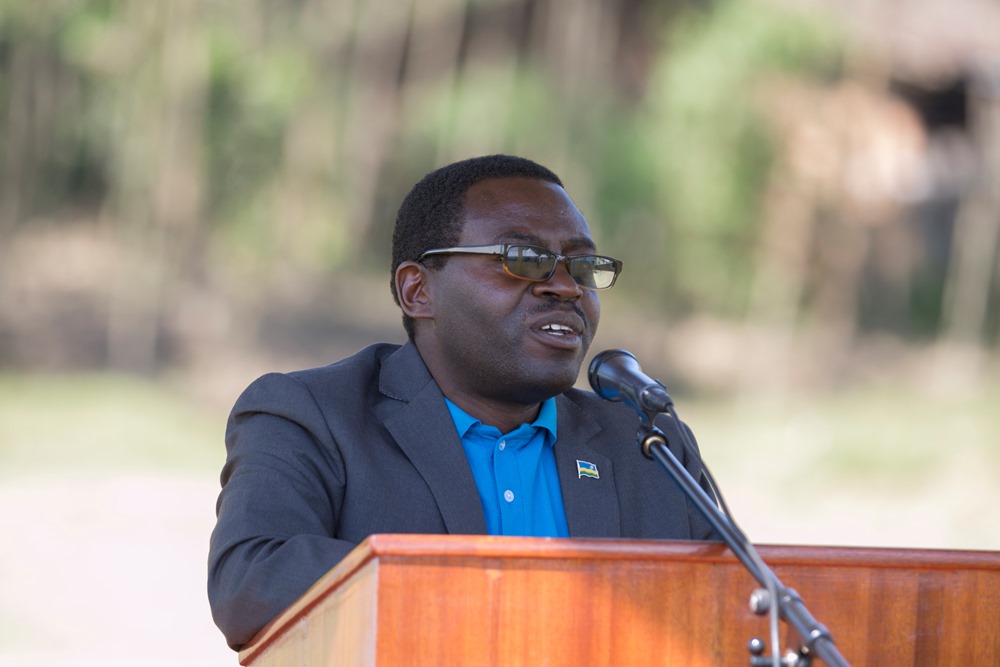 Mayor of Gakenke District, Deogratias Nzamwita delivering welcome remarks