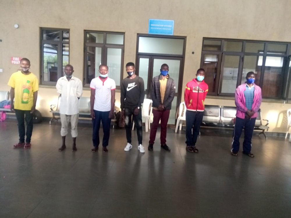 Some of Rwandans deported yesterday.  