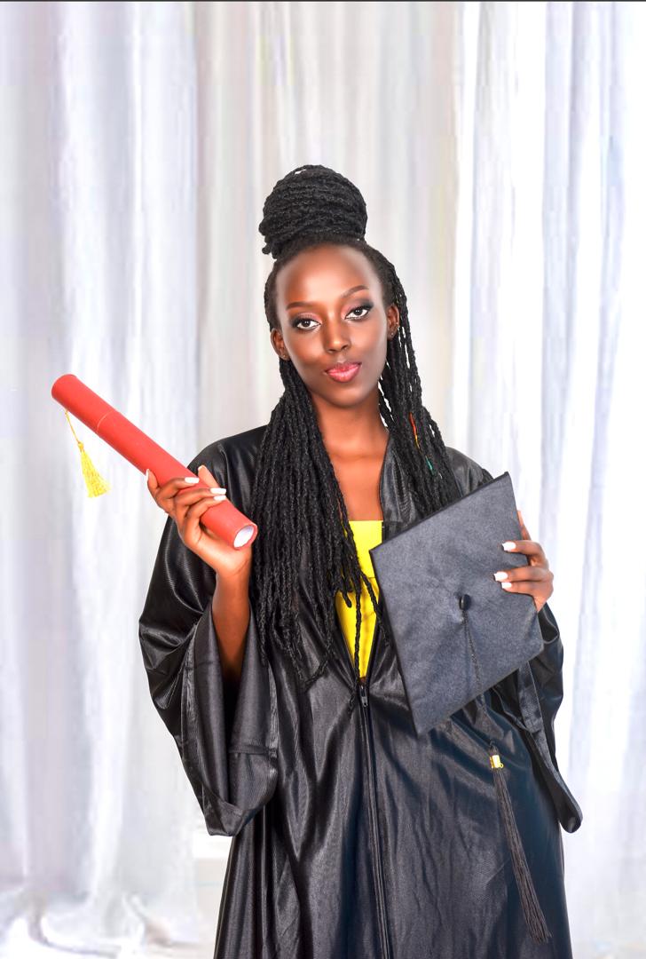 Shalom Mbabazi owning a make-up business emerged the third.