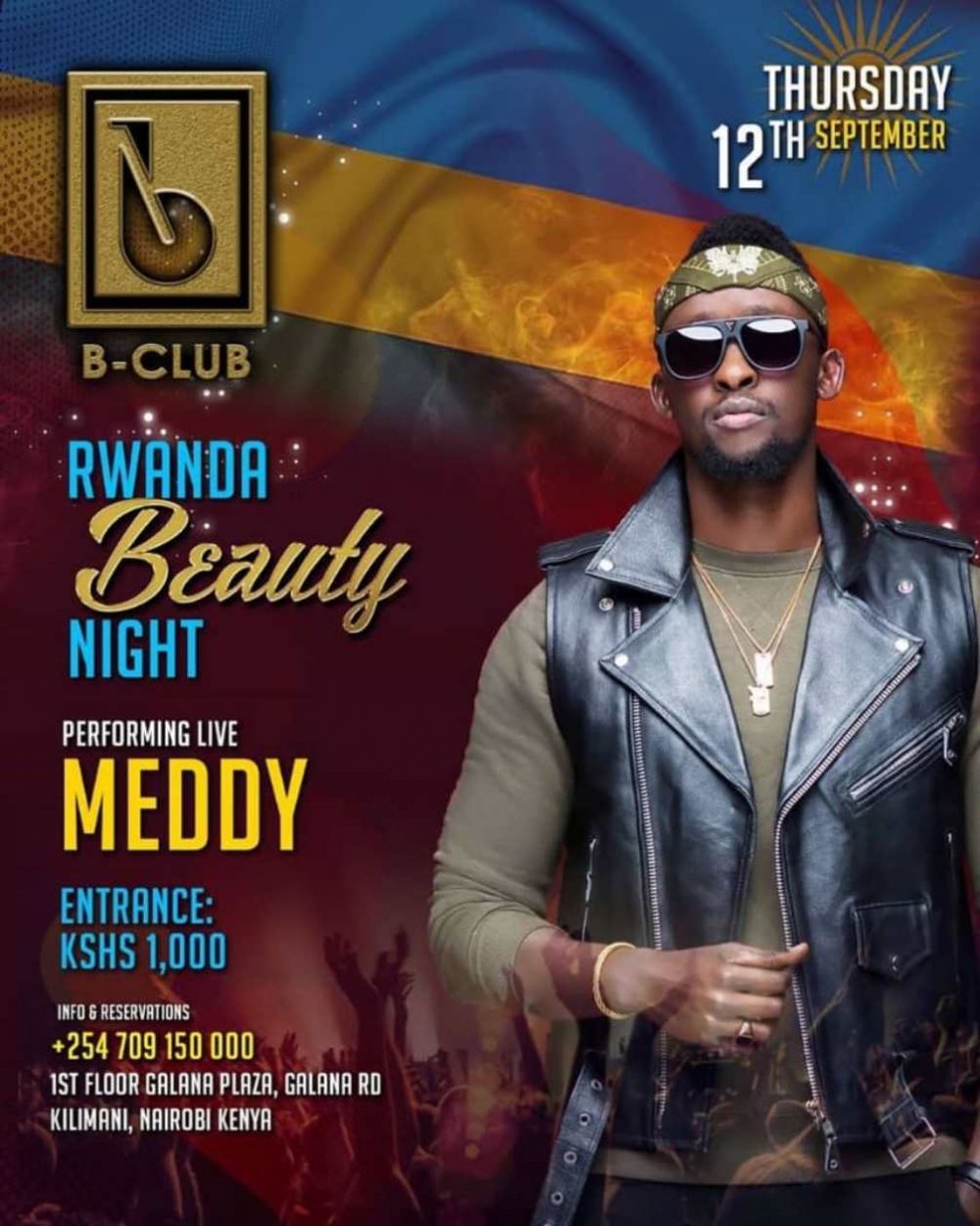 Meddy, a Rwandan popular artiste with a big fan-base from different countries is set for a concert in Nairobi, Kenya.