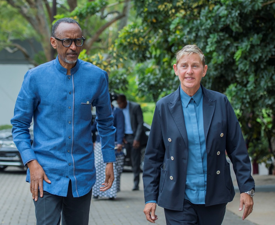 President Kagame has held talks with Ellen DeGeneres. 