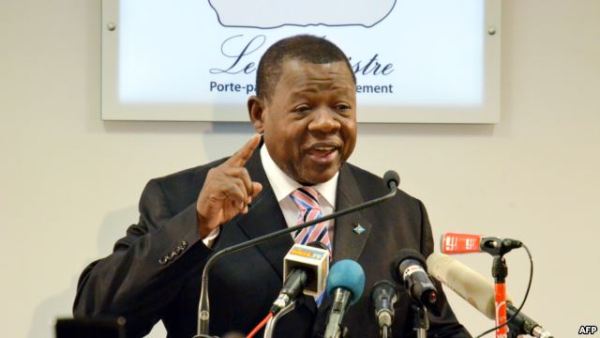 Congolese government spokesman and minister of information, communications and medias Lambert Mende.