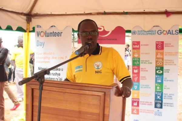 The mayor City of Kigali, Ndayisaba Fidele,