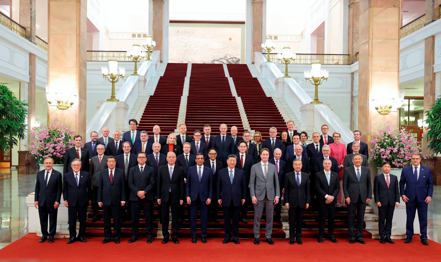 President Xi Jinping met with international business leaders at the Great Hall of the People in Beijing on March 28, 2025, praising their contributions to China’s economic growth.
