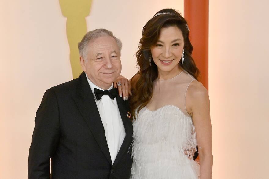 Internationally acclaimed Malaysian actress and UNDP Goodwill Ambassador Michelle Yeoh Todt, and her husband, Jean Todt.