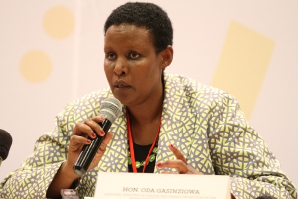 The Minister of Gender and Family Promotion,Oda Gasinzigwa