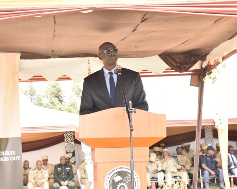 The Minister of Justice, Johnston Busingye said the ceremony reflects Rwanda’s efforts to build professional prison warders.