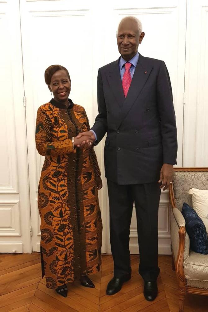 Mushikiwabo and former OIF Secretary General, Abdou Diouf