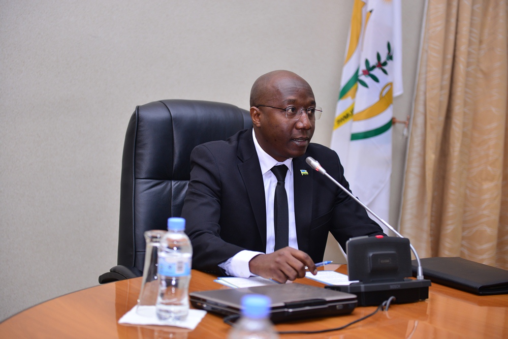 Prime Minister, Dr. Edouard Ngirente speaks in a press conference on Friday