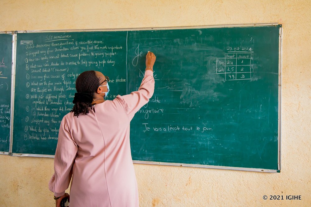 Minister Uwamariya taught students for a while at Groupe Scolaire Remera Catholique.