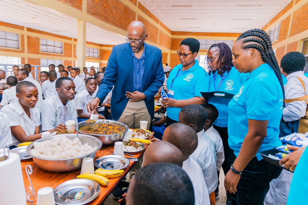 The national celebration of school feeding day took place at G.S Kigali.