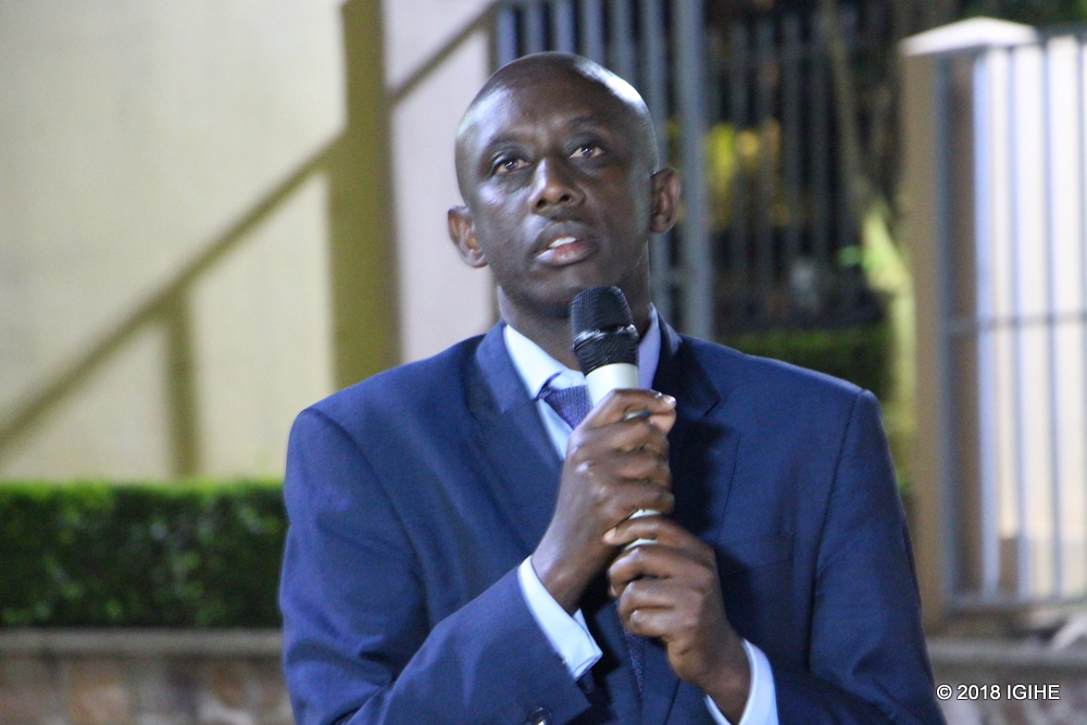 Kaboneka speaks at the commemoration event yesterday