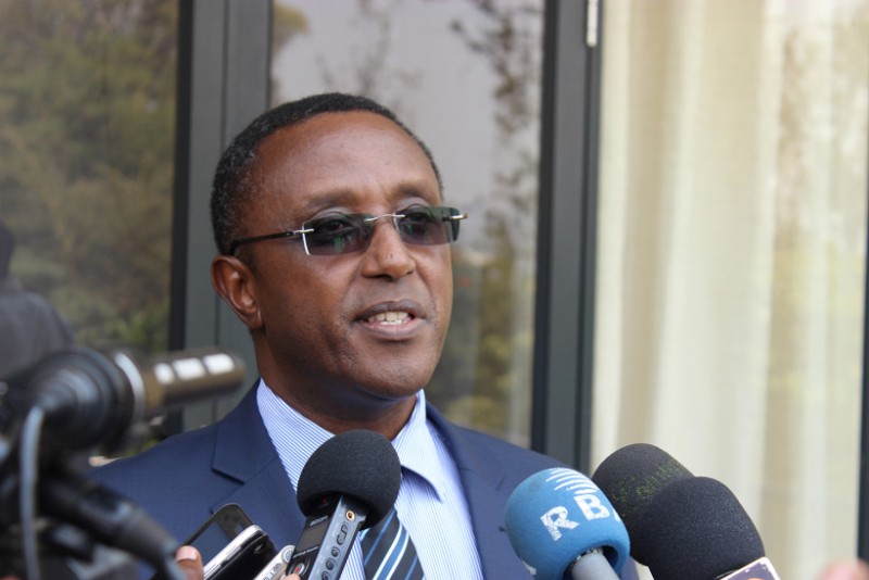 The Minister of Natural Ressources, Dr. Vincent Biruta