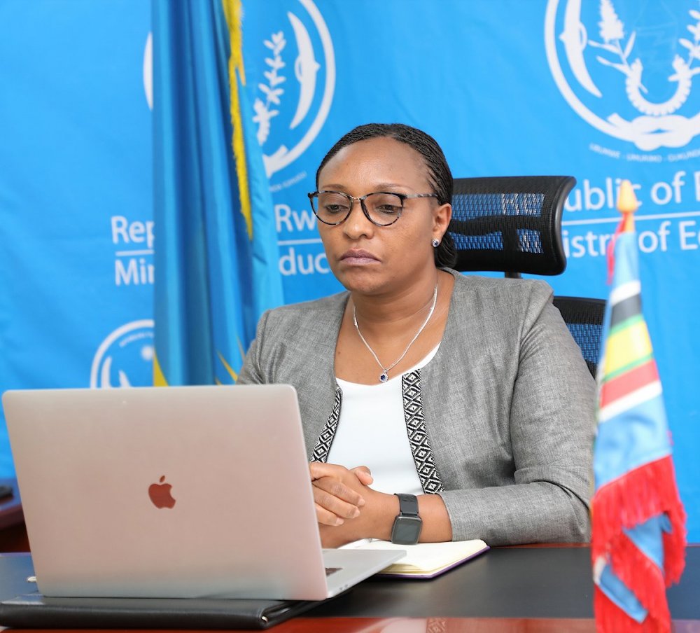 The Minister of Education, Dr. Valentine Uwamariya. 