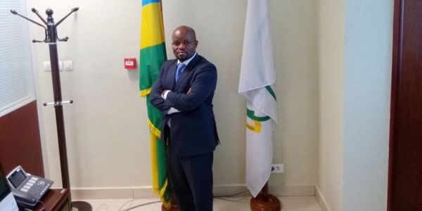Jean Philbert Nsengimana ,the Minister of Youth and ICT