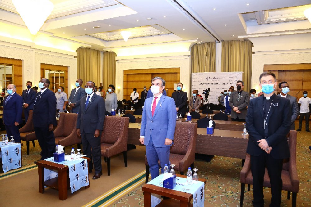 A minute of silence was observed to honor genocide victims.