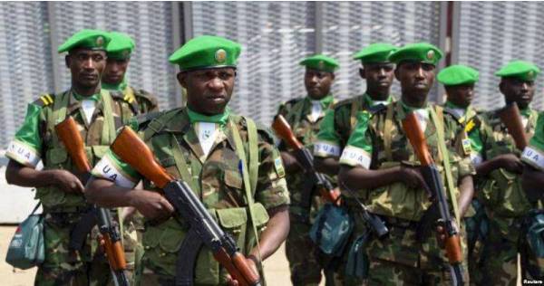 Rwandan soldiers in CAR peacekeeping mission