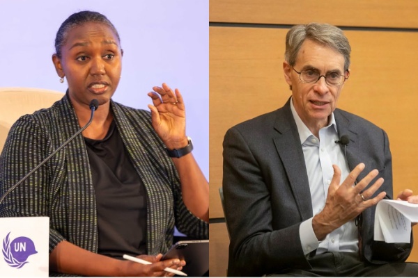 Rwandan government spokesperson Yolande Makolo (left) told the former head of the Human Rights Watch to stop meddling in Rwandan affairs.