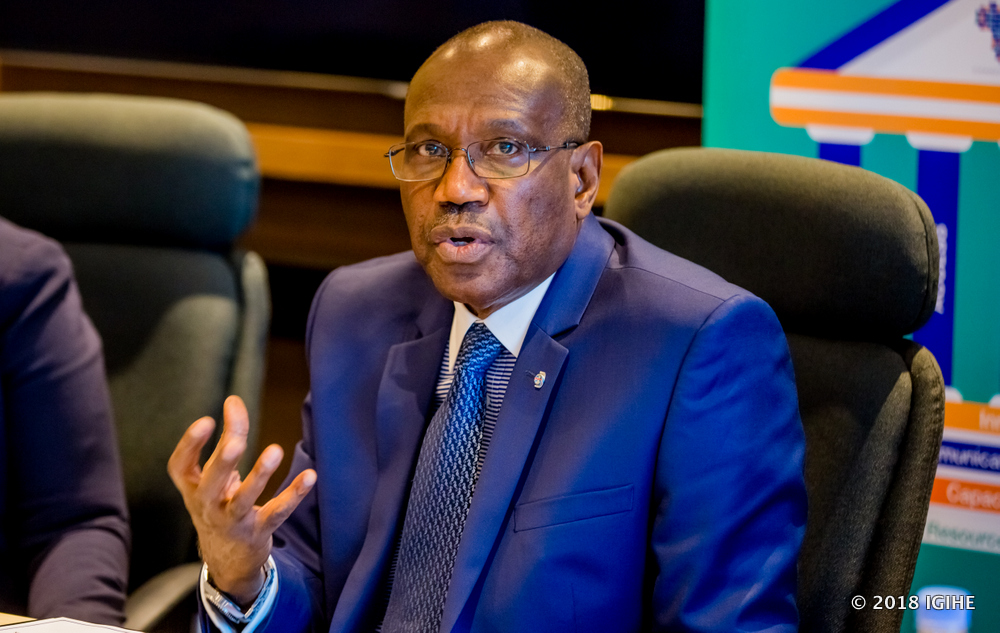 The Executive Director of Smart Africa , Dr. Hamadoun Toure.