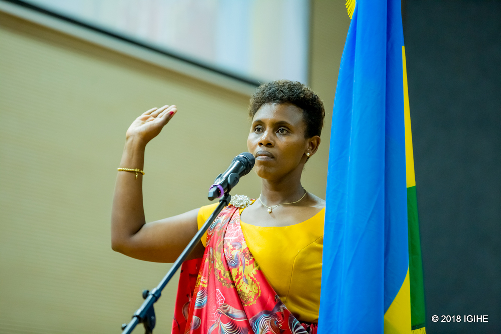 Dr. Claudine Uwera swears in