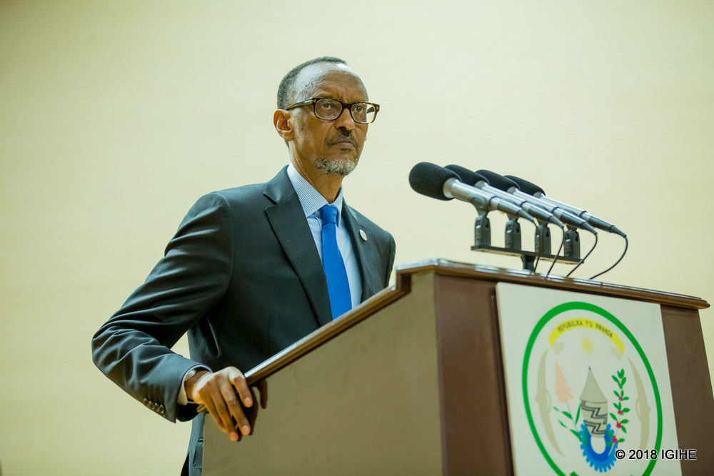 President Kagame speaks at the swearing in ceremony